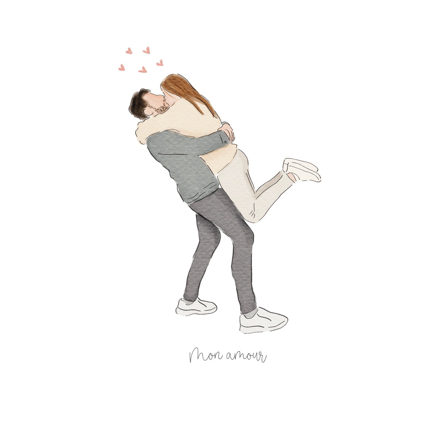 Aquarela Digital: Desenho minimalista personalizado (urgente)