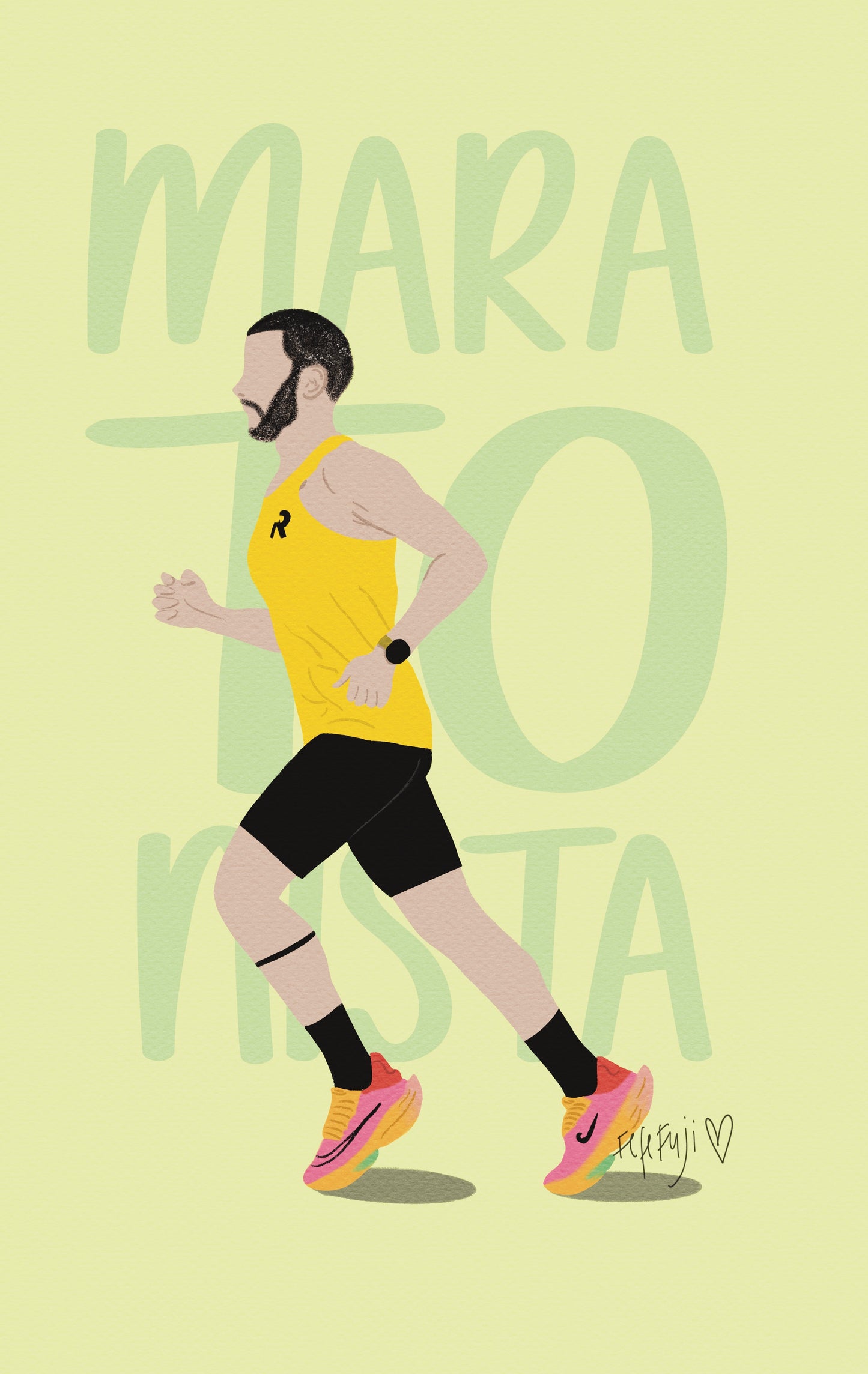 Giz e Caneta: Desenho personalizado corridas de rua