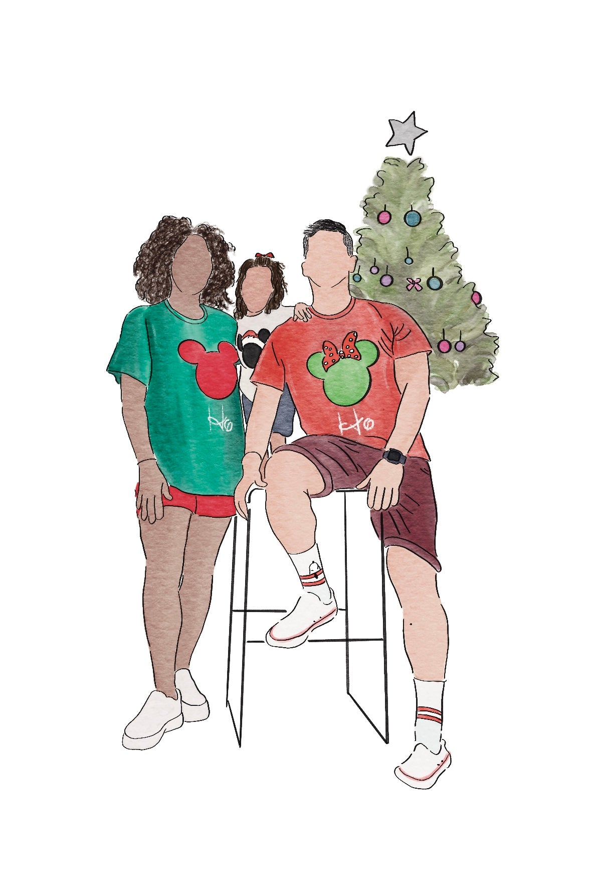 {digital} aquarela digital: minimalista c/ contorno