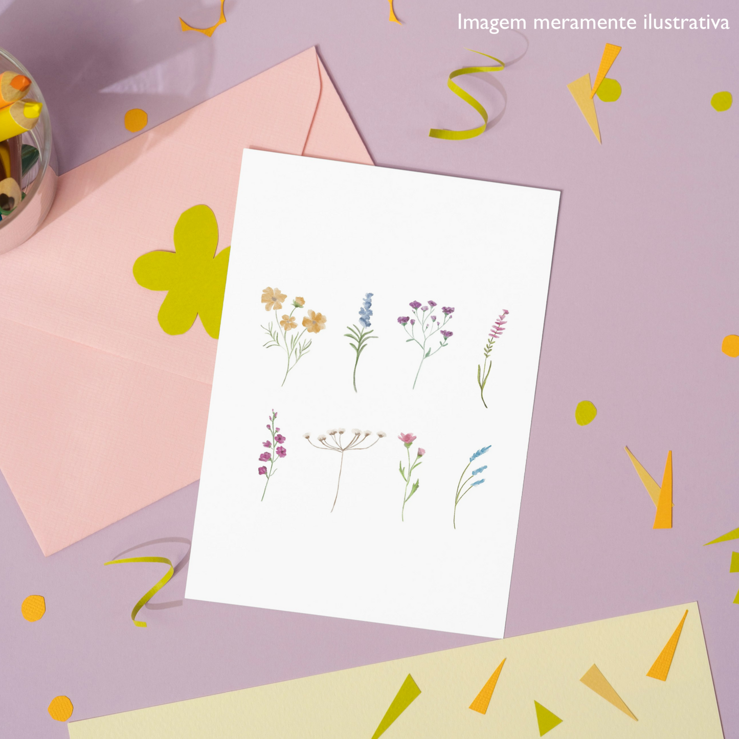 Cartão de agradecimento: Vejo Flores em Você (6 unidades)