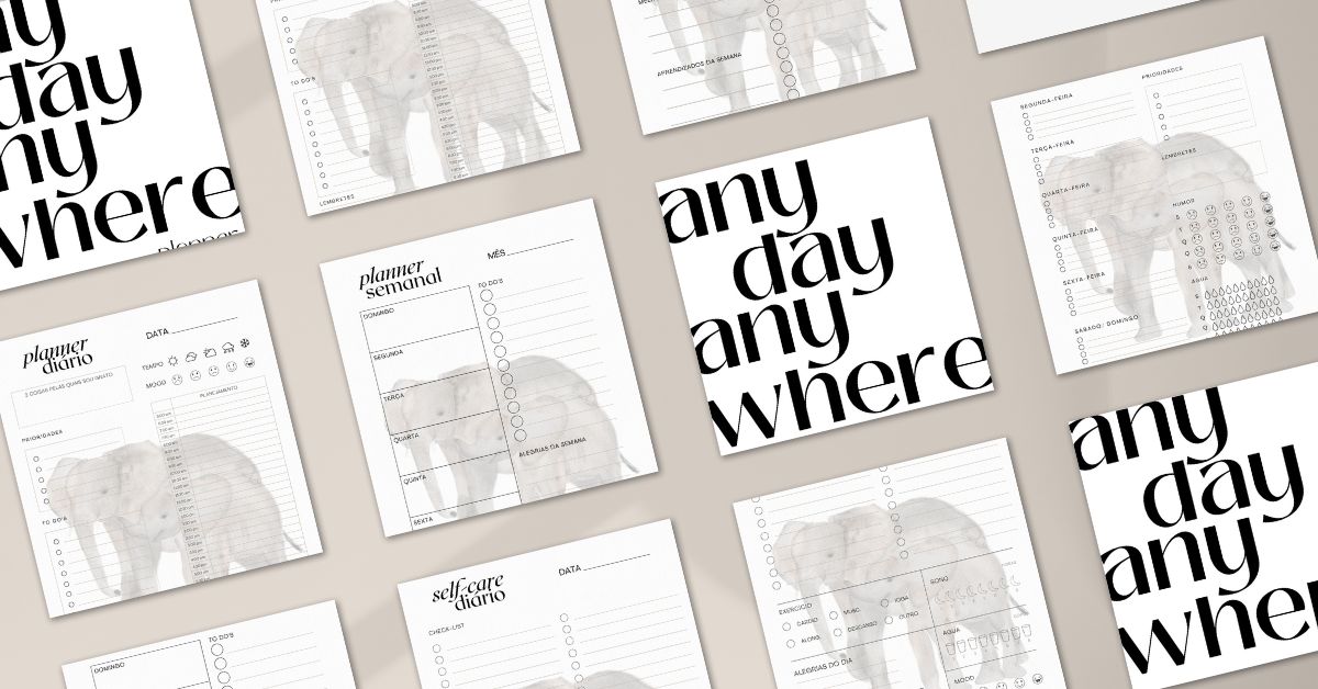 Any day, anywhere planner BABY ELI (formato digital)