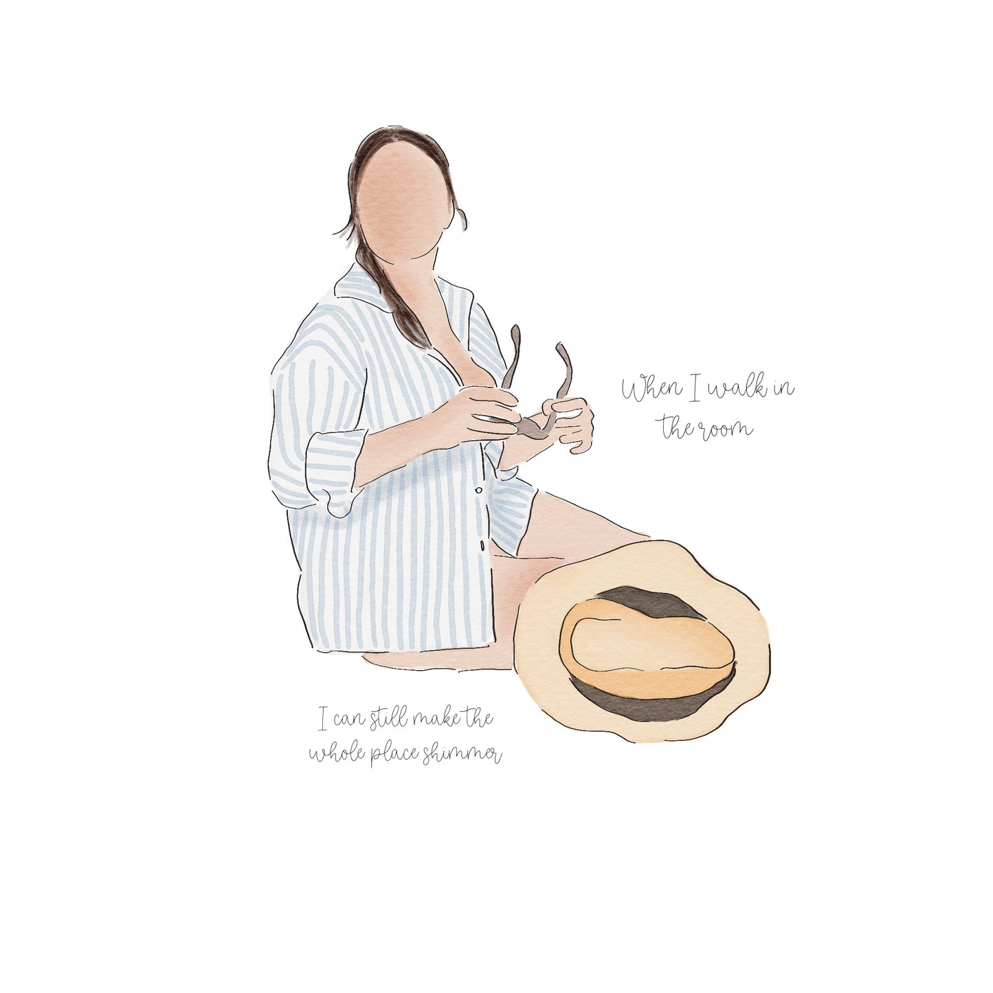 Aquarela Digital: Desenho minimalista personalizado (urgente)